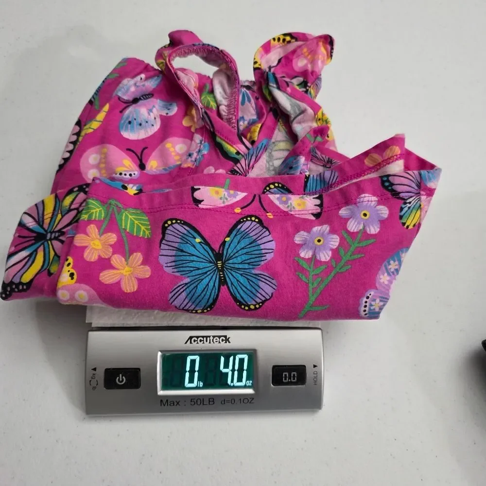 Girls Cute Pink Colorful Butterfly Butterflies Romper Size Large 10/12